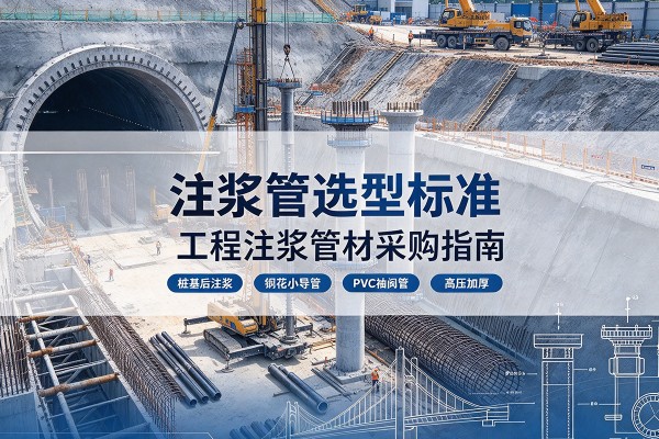 金秀注浆管选型标准
