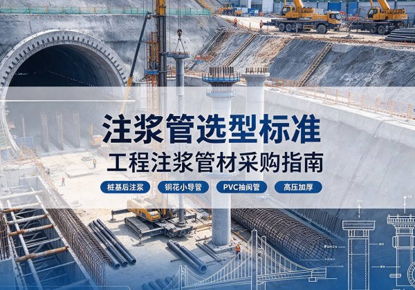 金秀注浆管选型标准
